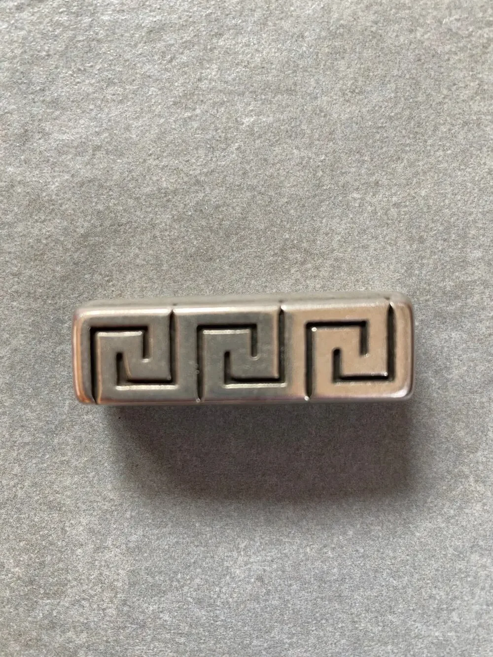 Regaliz Greek Border Spacers - Antique Silver